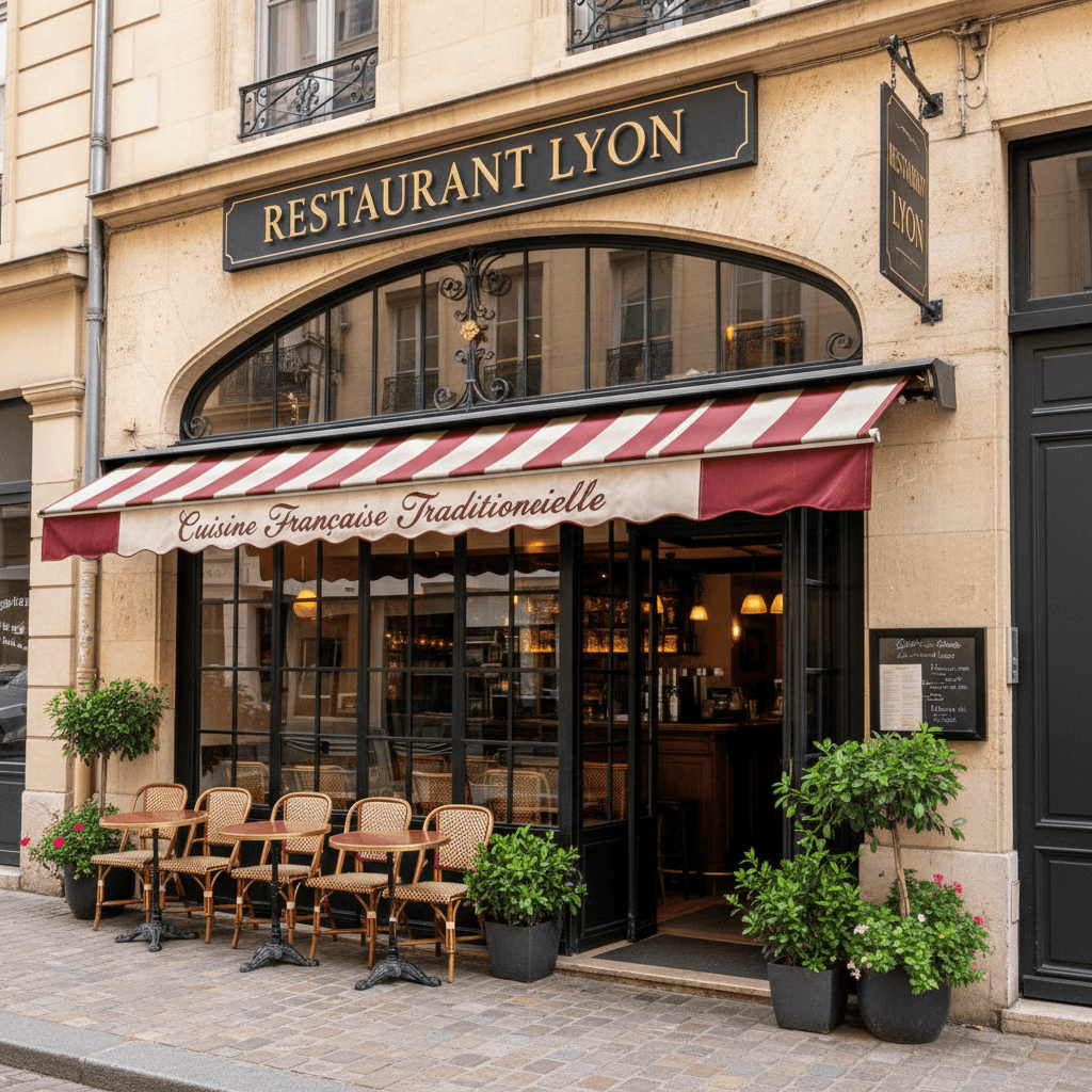 Restaurant 138m² à Lyon : terrasse - licence IV