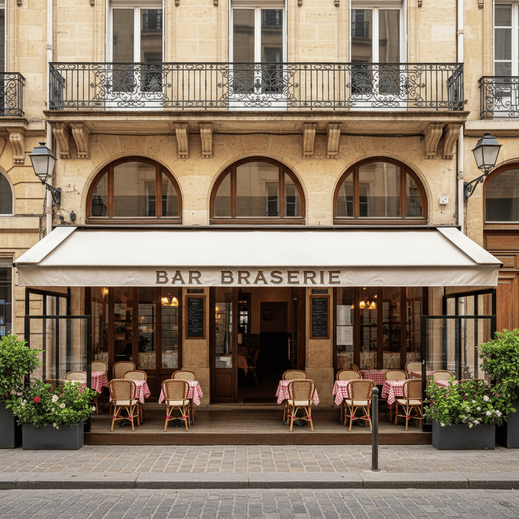 Bar-brasserie 210m² à Bordeaux : terrasse - licence IV