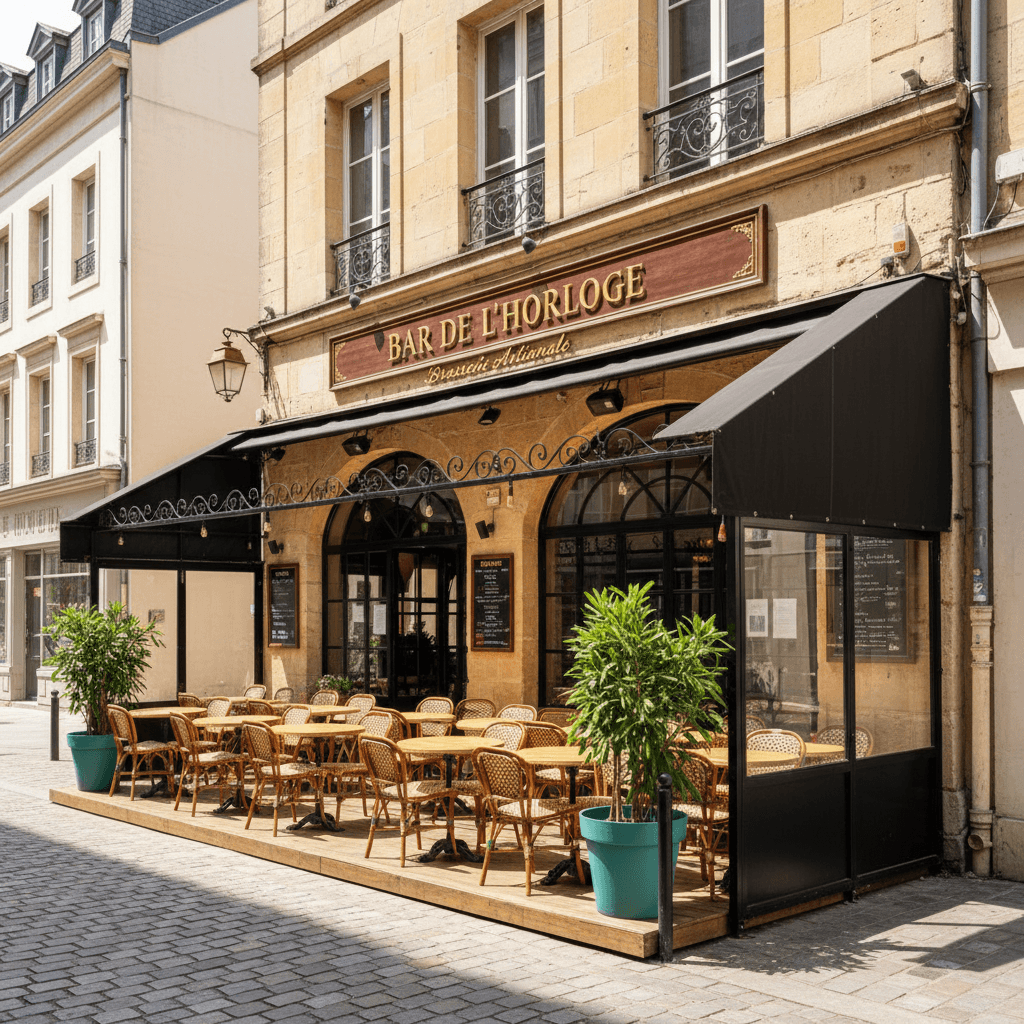 Bar-brasserie à Rouen : terrasse - licence IV