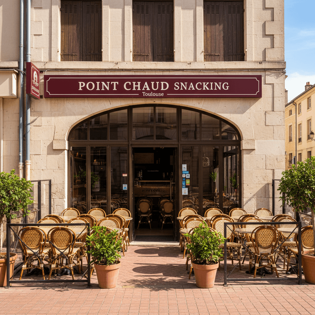 Snack 80m² à Toulouse : terrasse