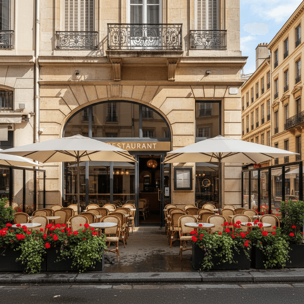 Restaurant 166m² à Lyon : terrasse - licence IV