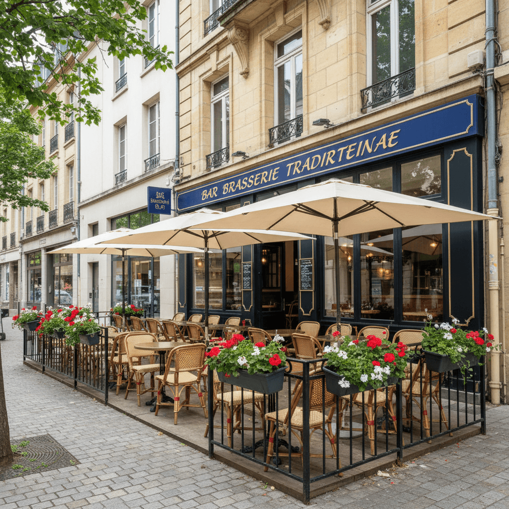 Bar-brasserie 40m² à Nantes : terrasse