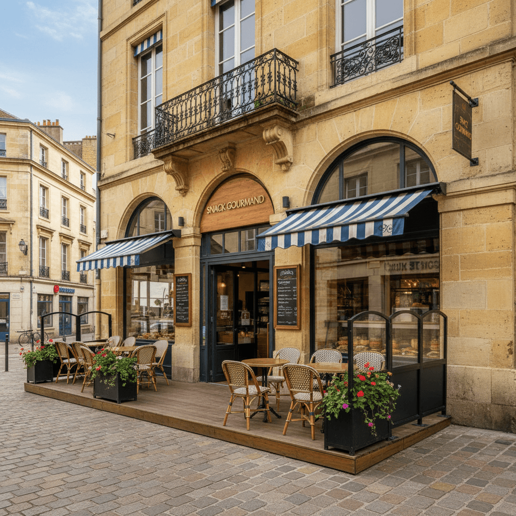 Snack 150m² à Bordeaux : climatisation - cuisine équipée