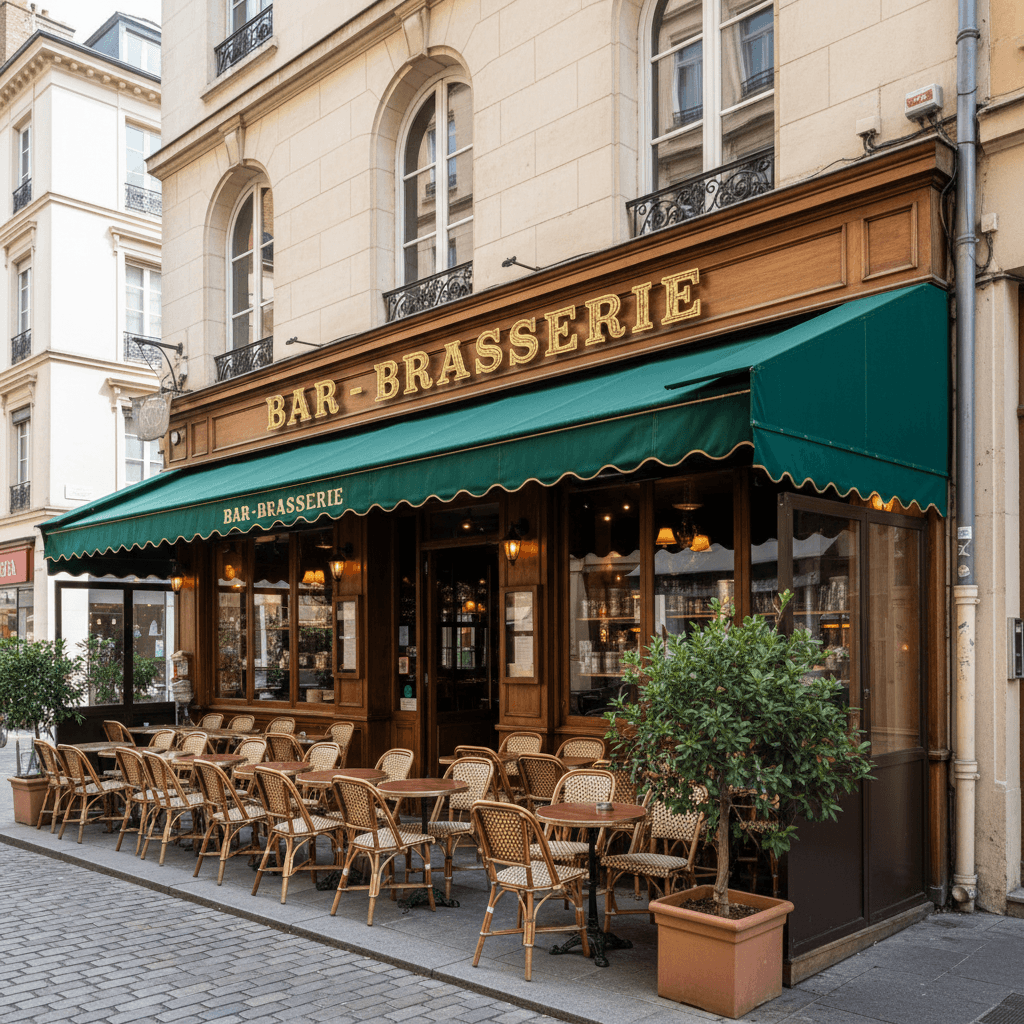 Bar-brasserie 40m² à Lyon : terrasse - licence IV