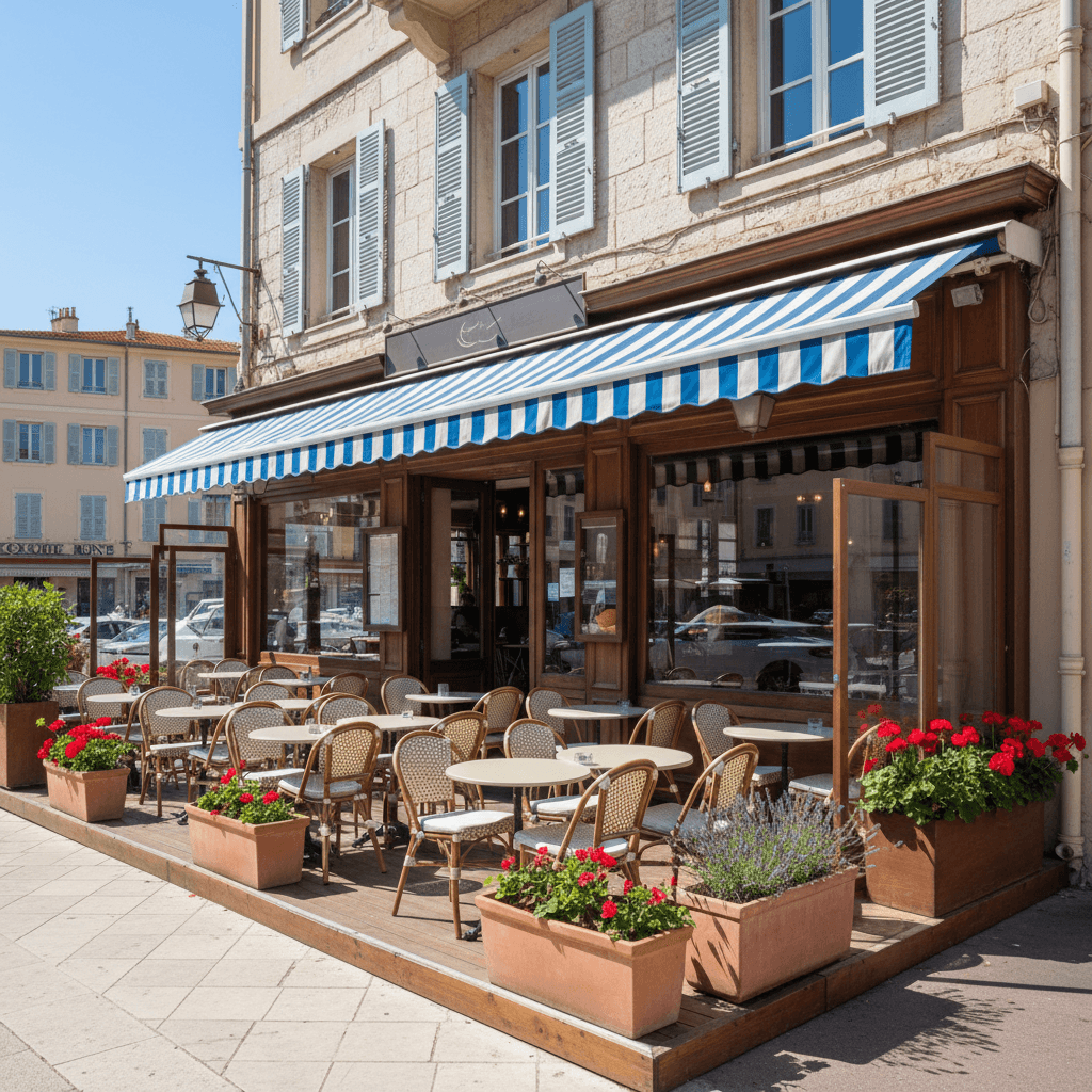 Restaurant 130m² à Nice : terrasse - licence IV