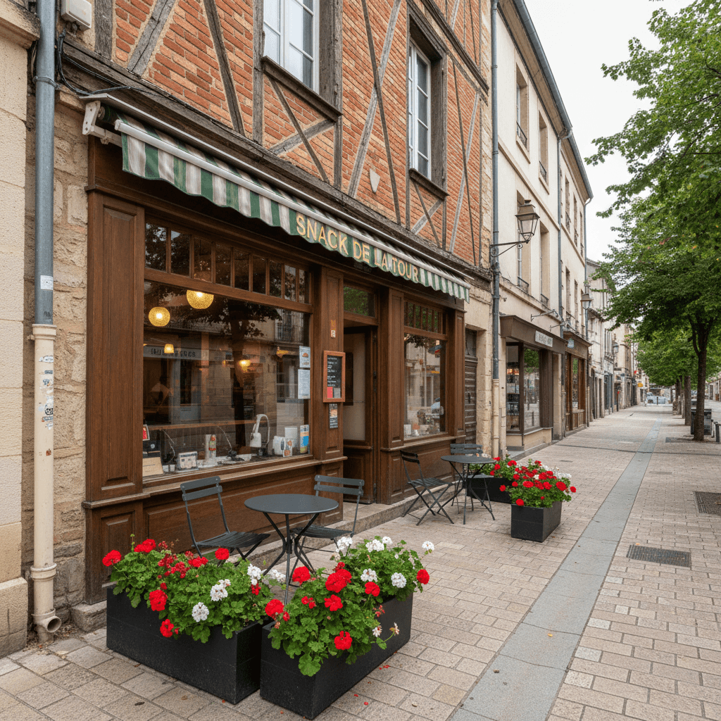 Snack 30m² à Moissac : cuisine équipée