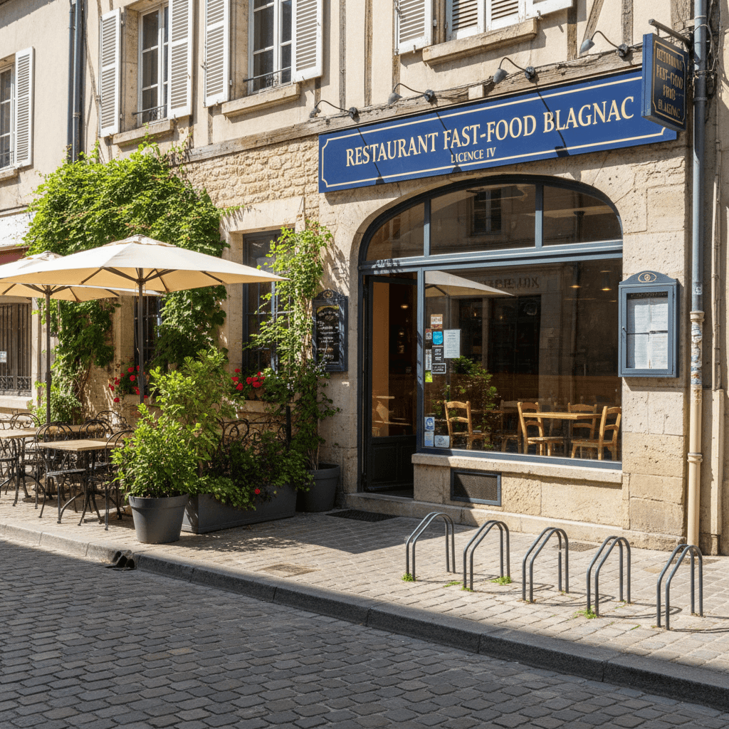 Fast-food 80m² à Blagnac : terrasse - licence IV