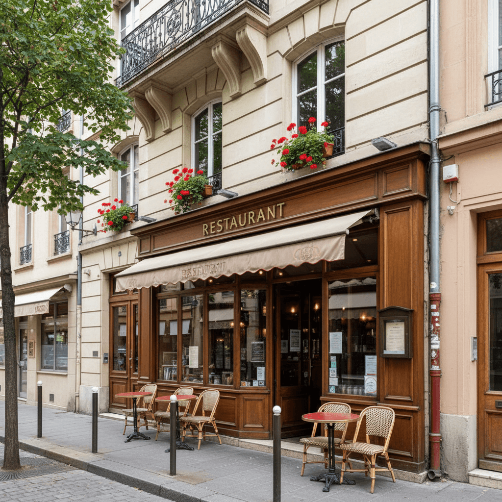 Restaurant 55m² à Lyon : terrasse - licence IV