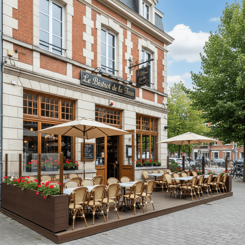 Restaurant 200m² à Lille : terrasse - licence IV