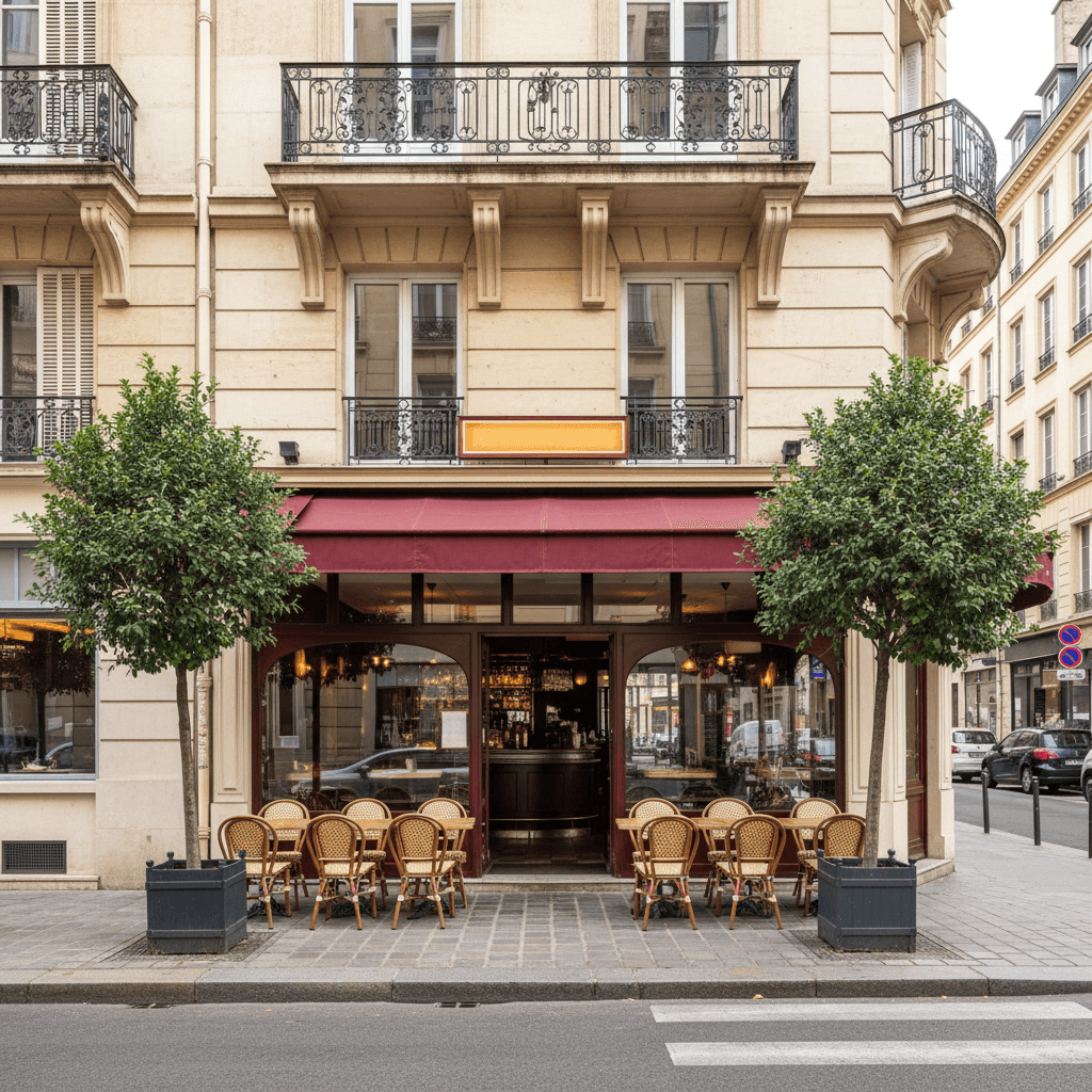Restaurant 60m² à Lyon : terrasse - licence IV