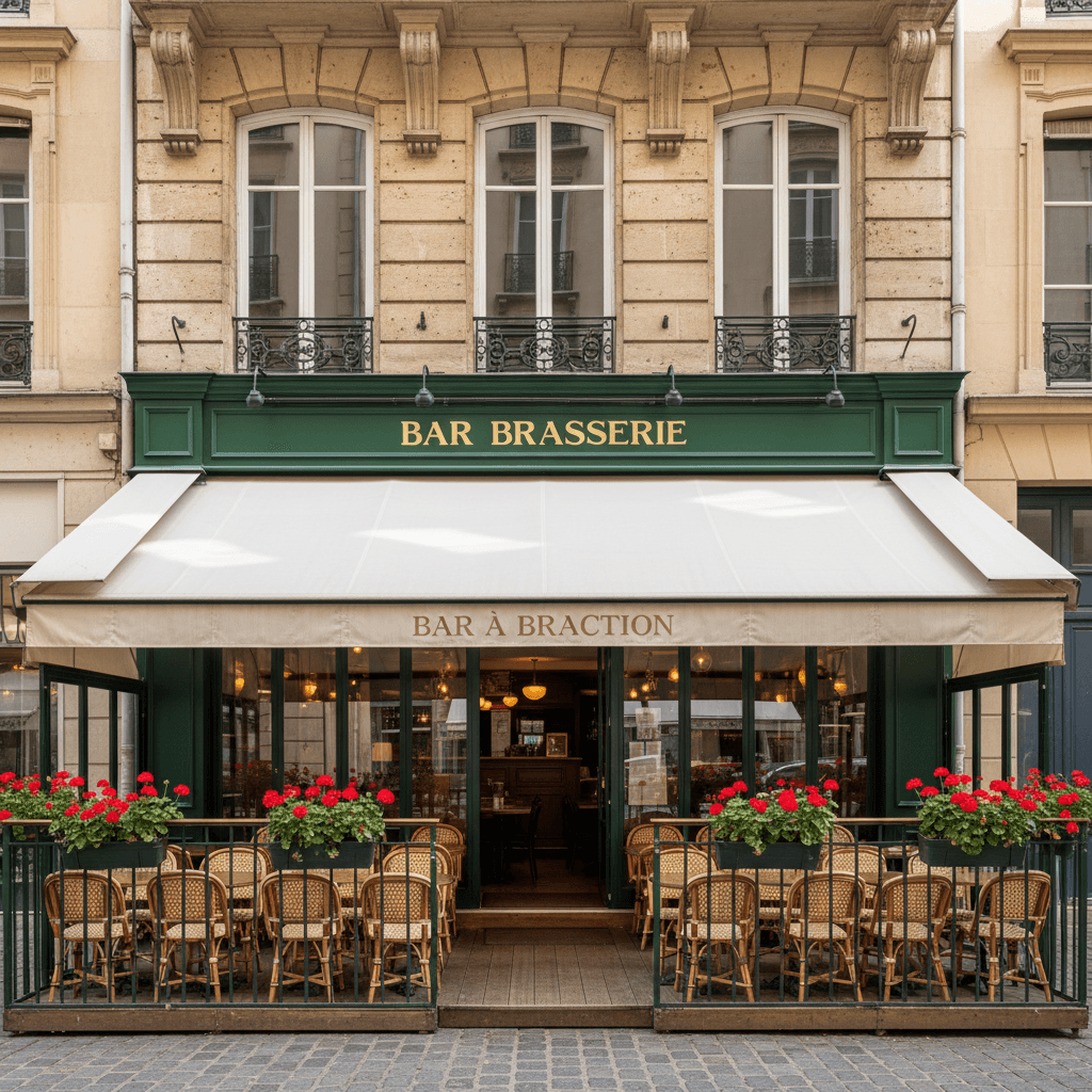 Bar-brasserie 65m² à Lyon : terrasse - licence IV