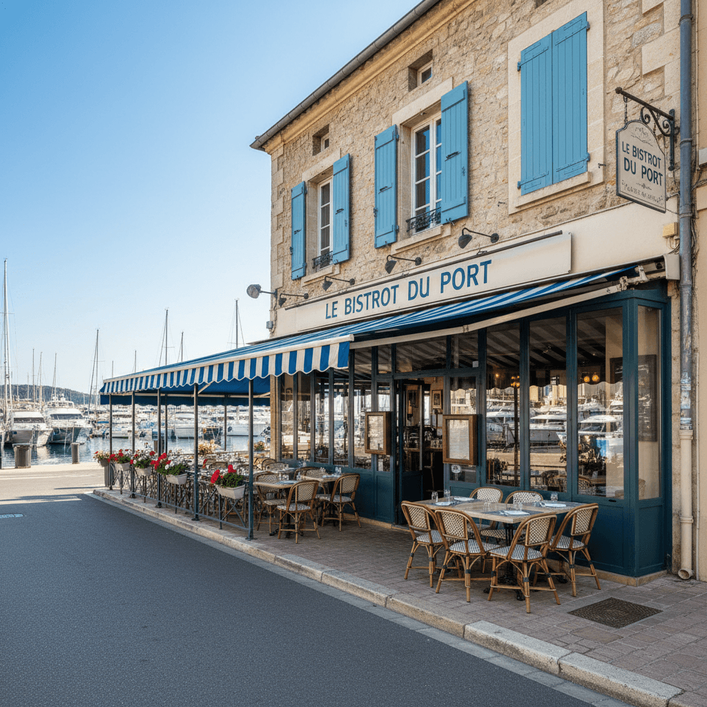 Restaurant 70m² à Toulon : terrasse - extraction