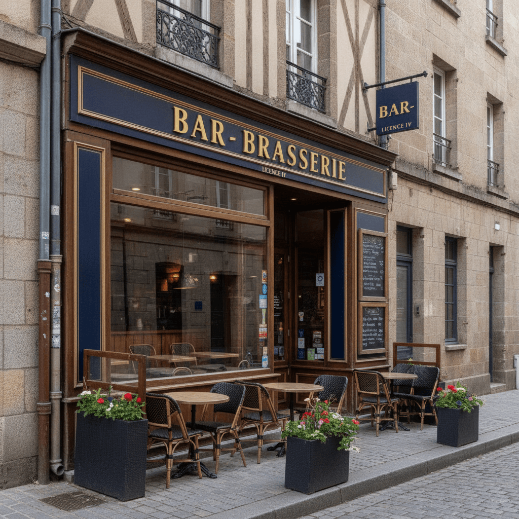 Bar-brasserie 70m² à Rennes : licence IV