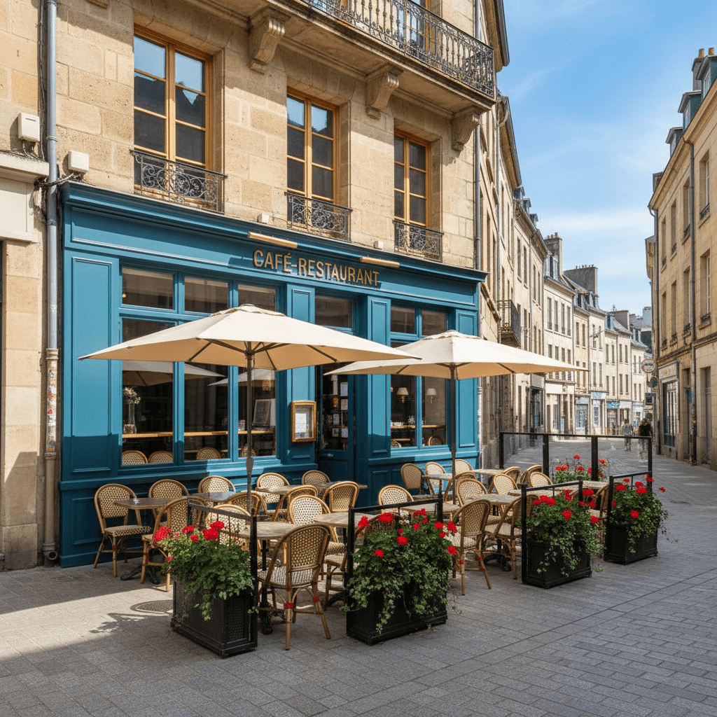 Restaurant 55m² à Nantes : terrasse