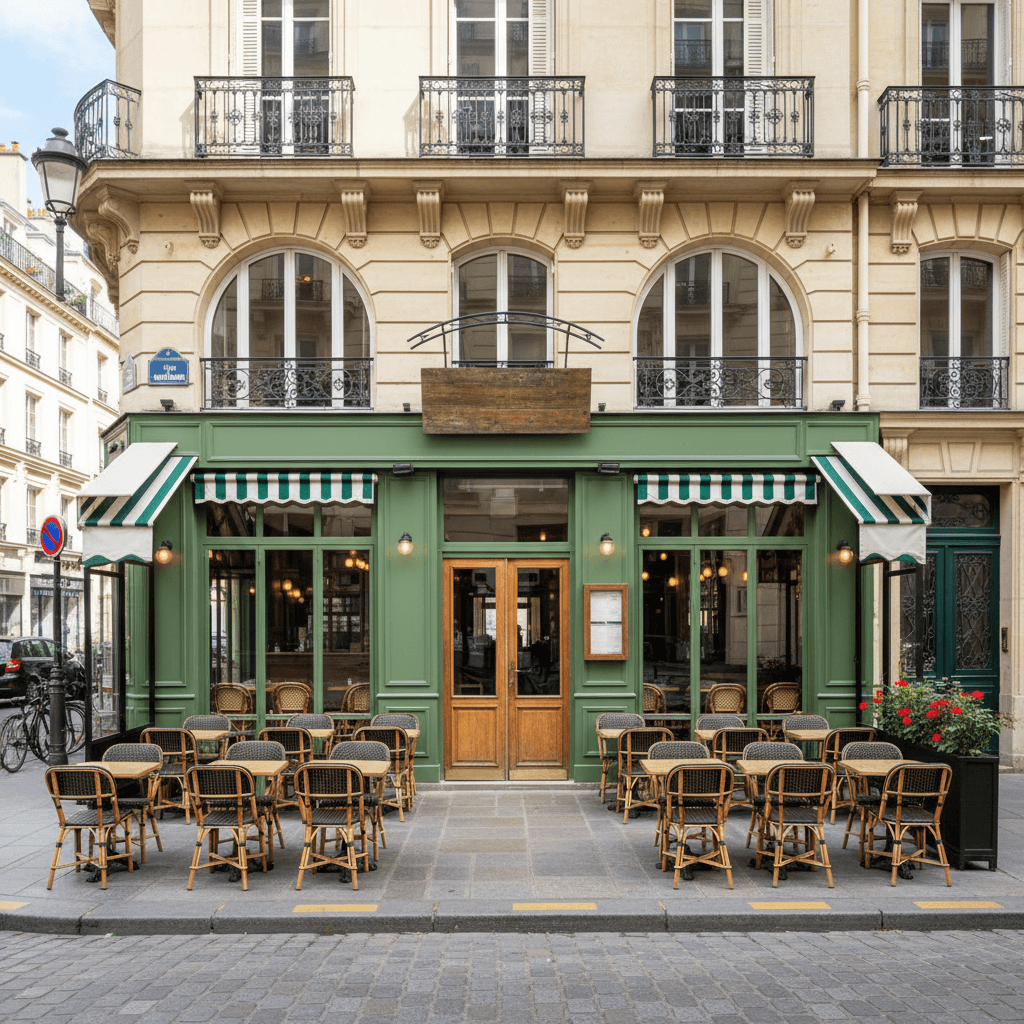 Restaurant 75 couverts à Paris : terrasse - licence IV