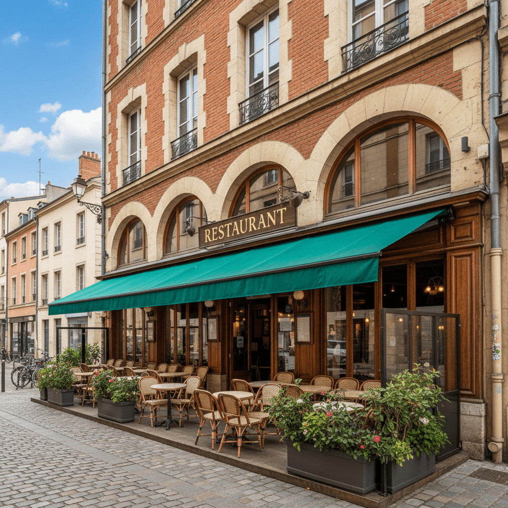 Restaurant 160m² à Toulouse : terrasse - extraction