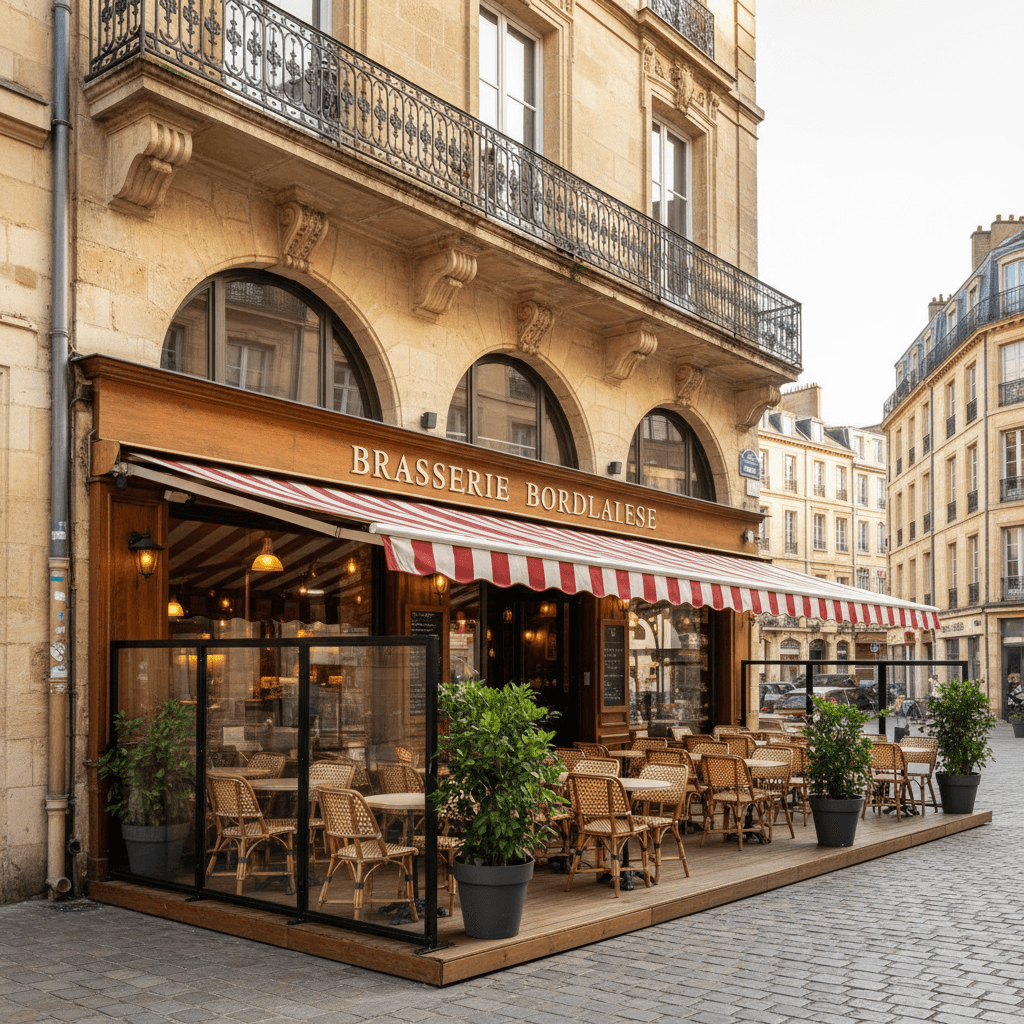 Bar-brasserie à Bordeaux : terrasse - licence IV
