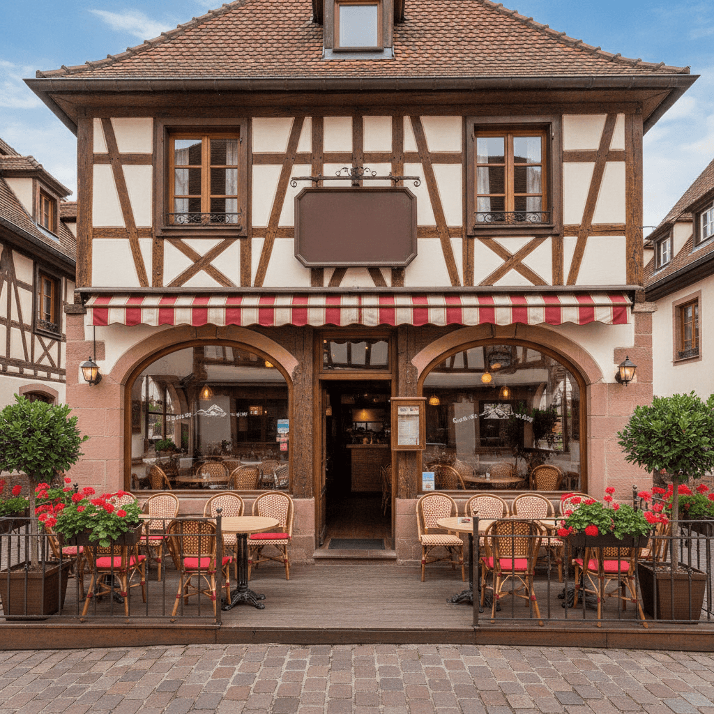 Restaurant 150m² à Strasbourg : terrasse - licence IV