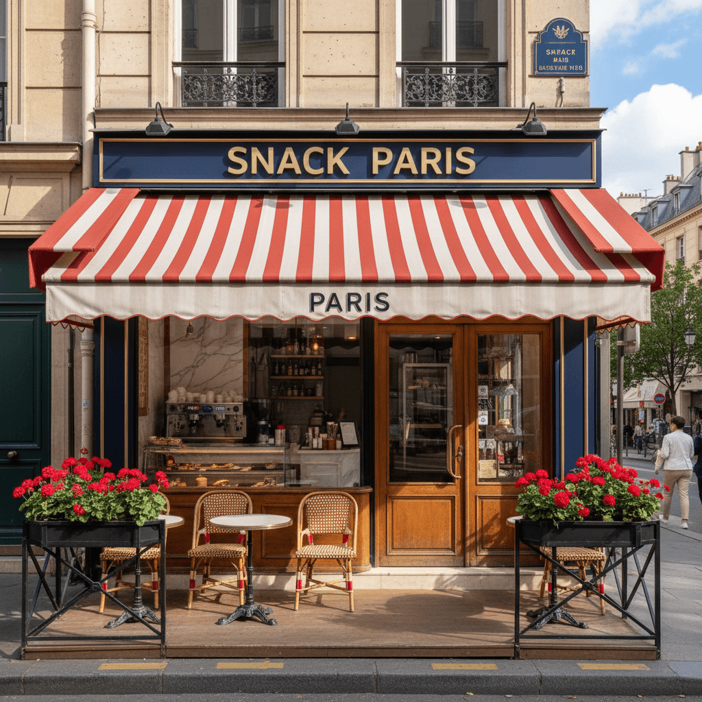 Snack 30m² à Paris : extraction