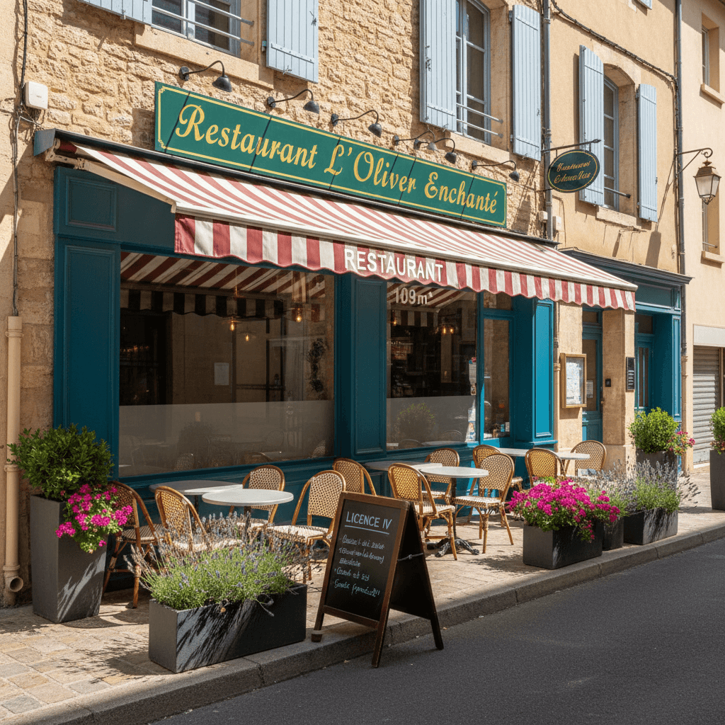 Restaurant 109m² à Aix-En-Provence : terrasse - licence IV