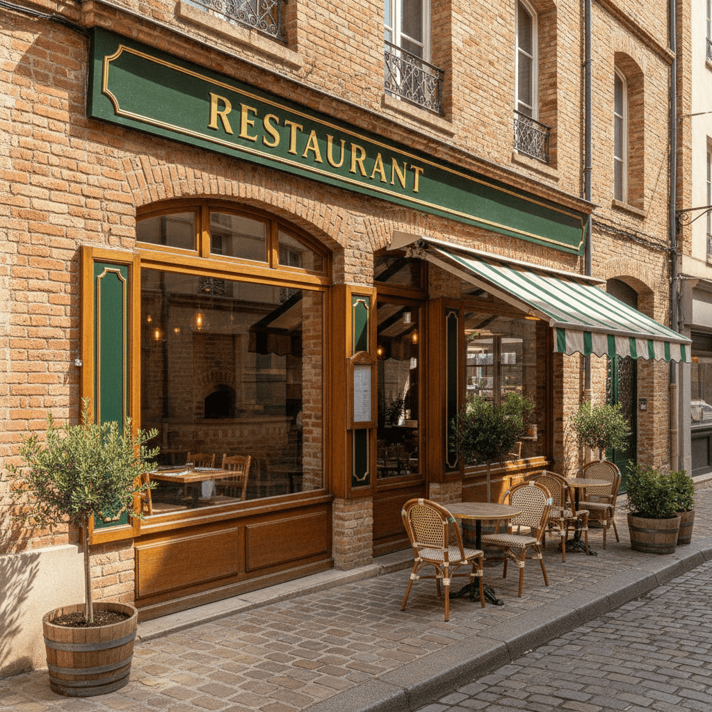 Restaurant 60m² à Toulouse : terrasse - extraction