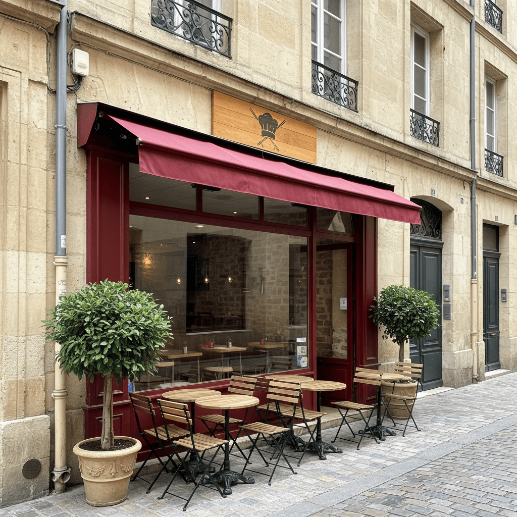 Restaurant 40m² à Bordeaux : terrasse - licence IV