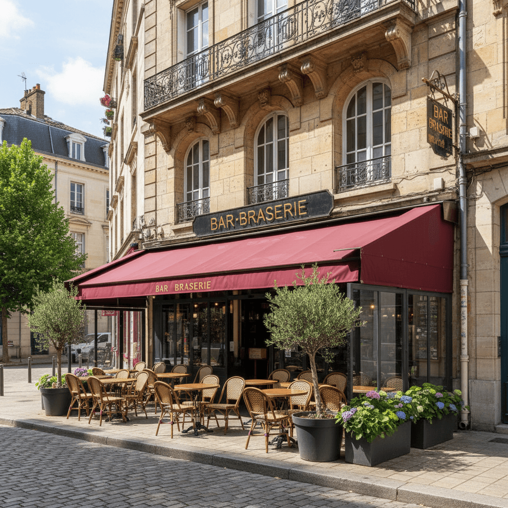 Bar-brasserie à Nantes : terrasse
