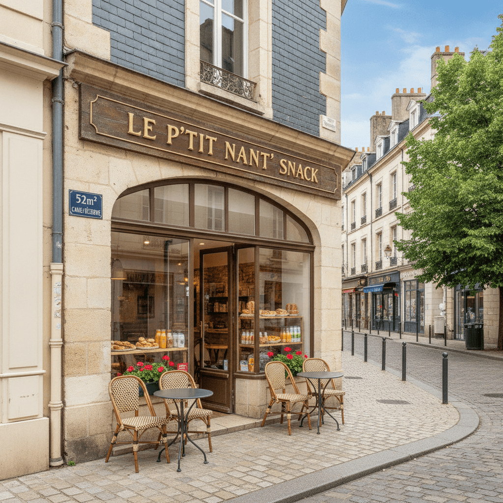 Snack 52m² à Nantes : cave/réserve