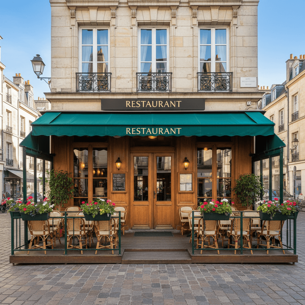 Restaurant 70m² à Nantes : terrasse