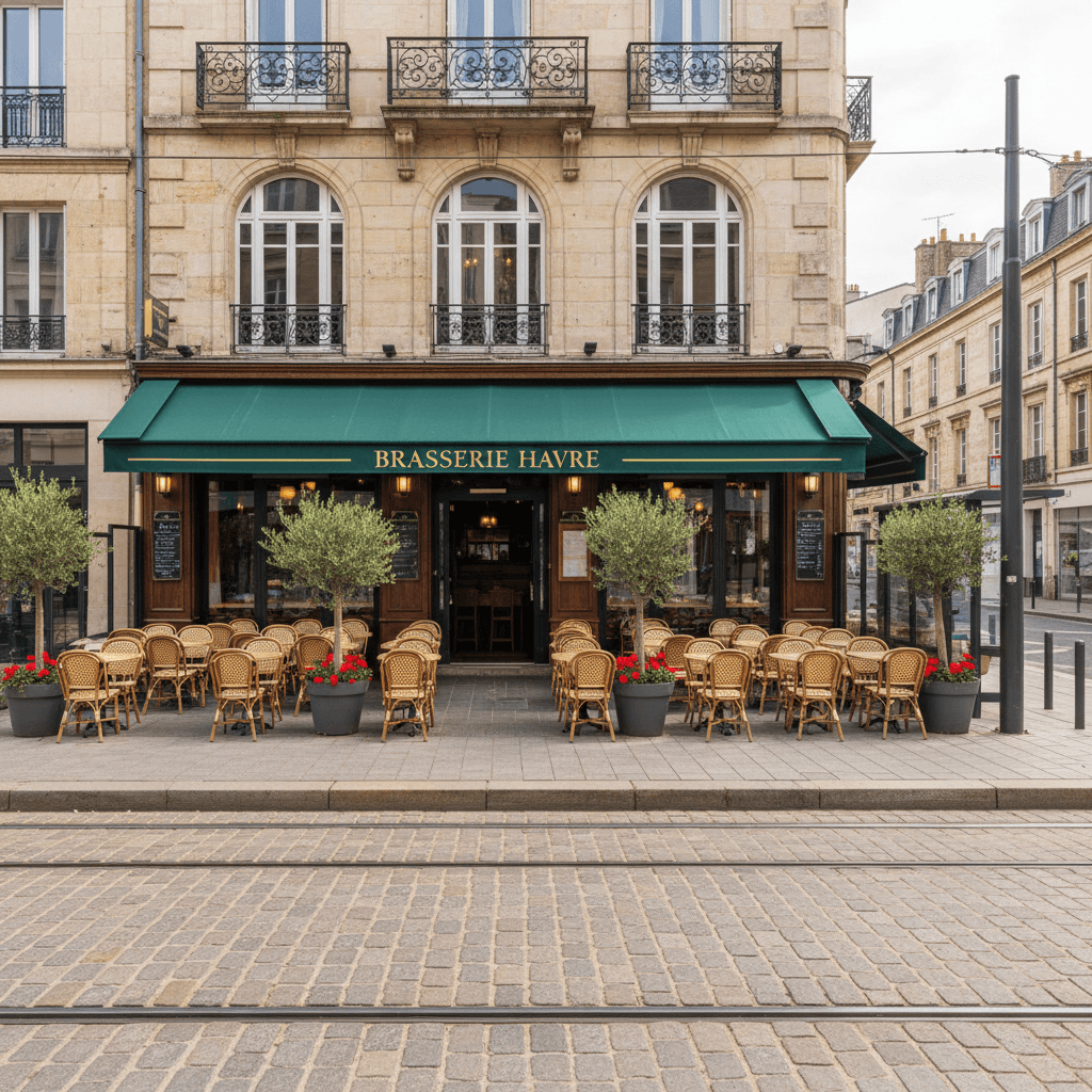 Bar-brasserie à Le Havre : terrasse - licence IV