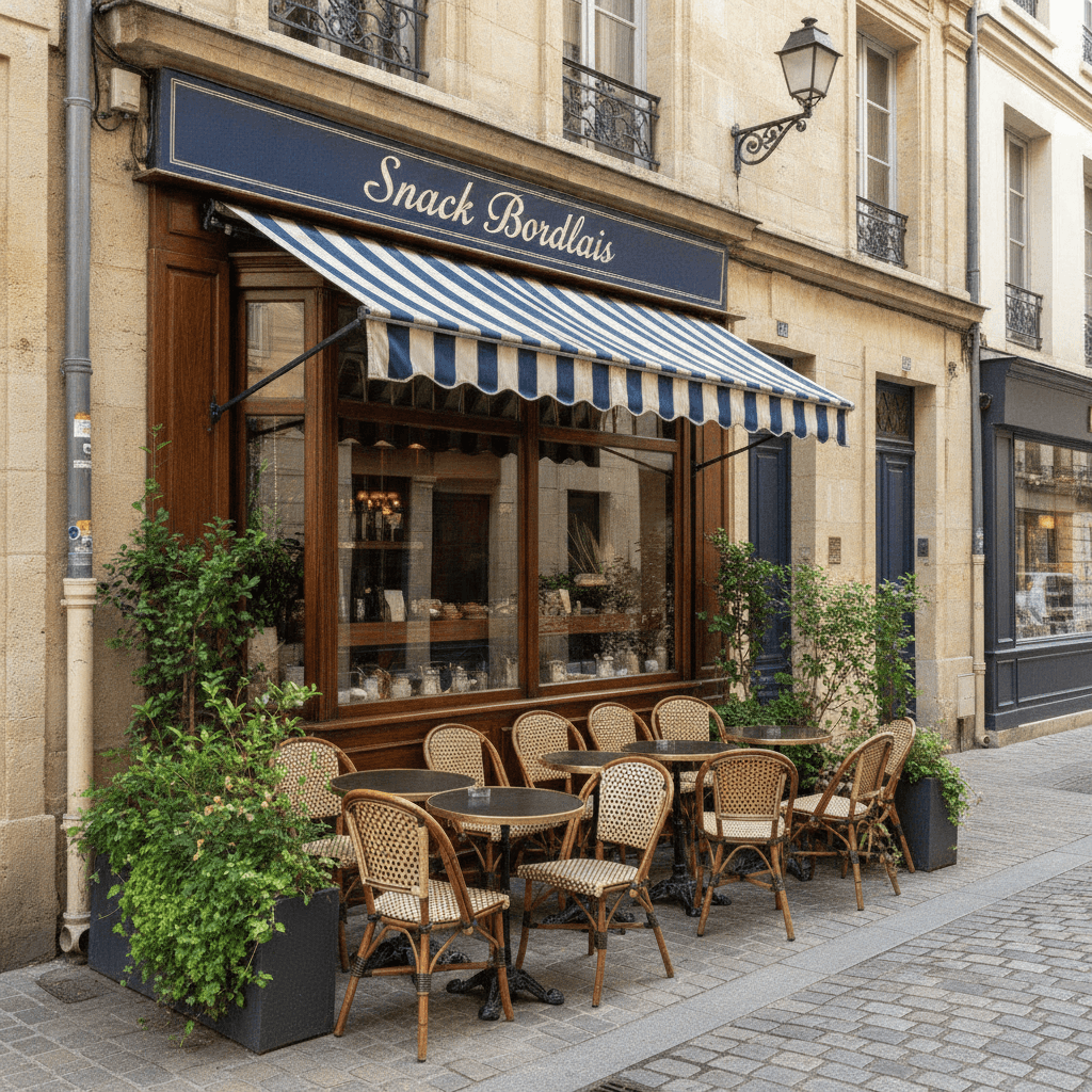 Snack 80m² à Bordeaux : terrasse