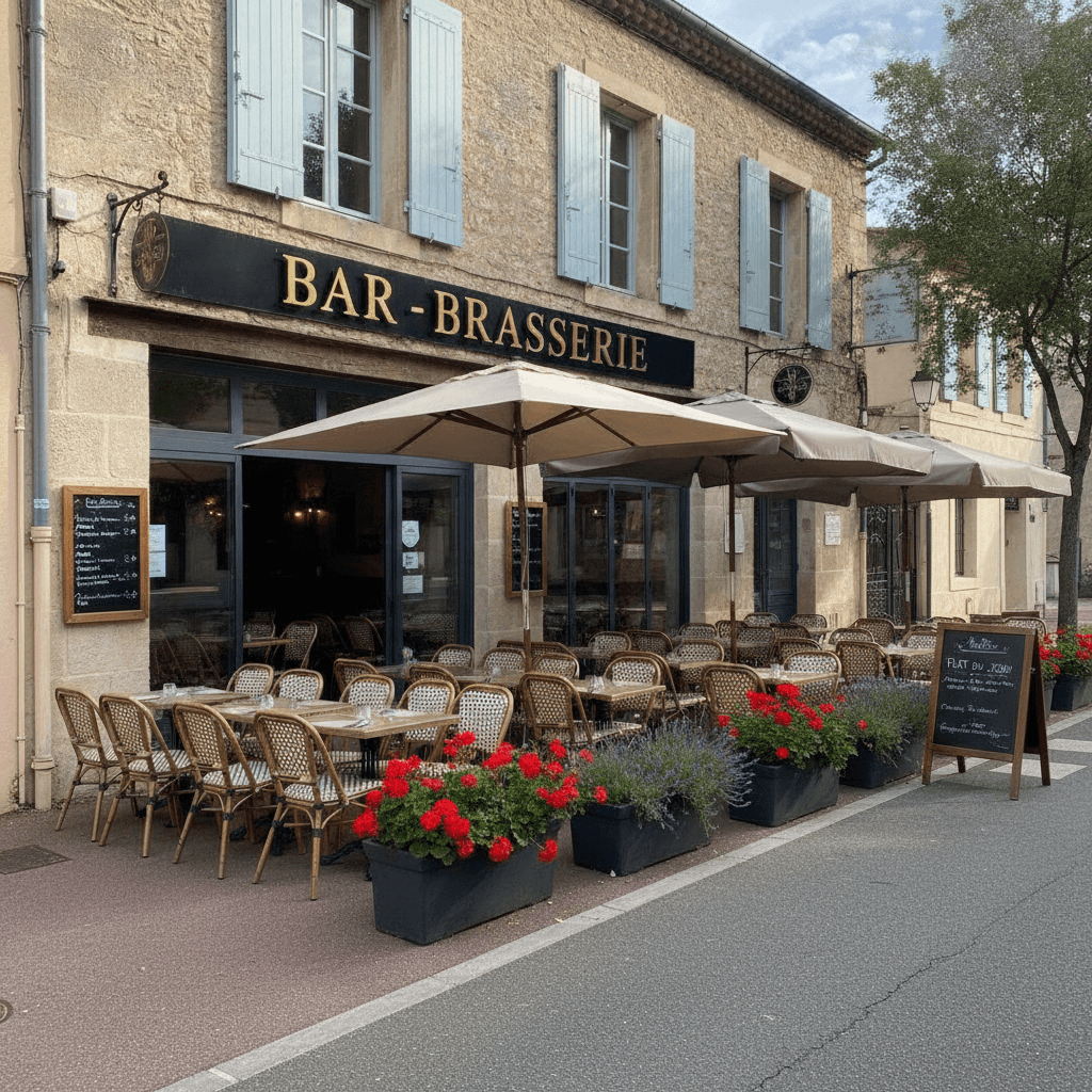 Bar-brasserie 300m² à Saint-Laurent-De-La-Salanque : terrasse - licence IV