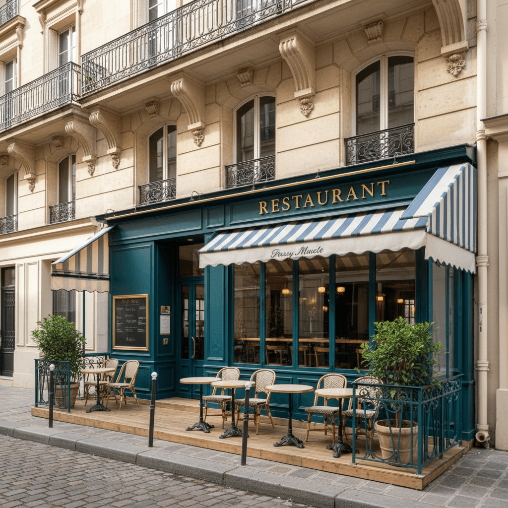 Restaurant 35 couverts à Paris : terrasse - licence IV en redressement