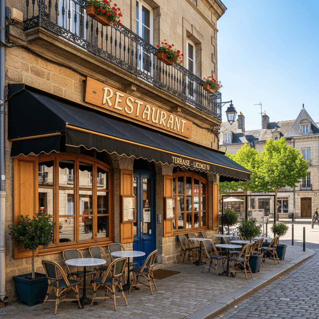 Restaurant 650m² à Nogent-Le-Rotrou : terrasse - licence IV