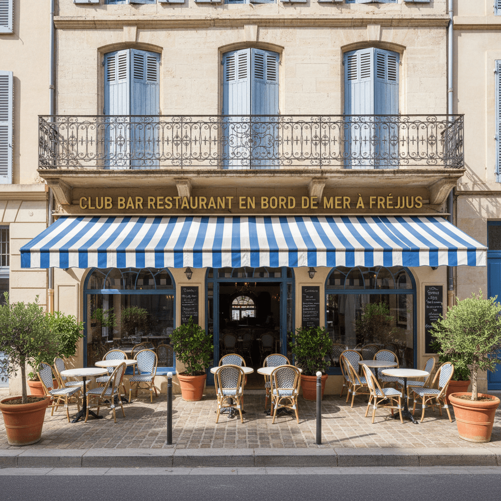 Club Bar Restaurant en Bord de Mer à Fréjus