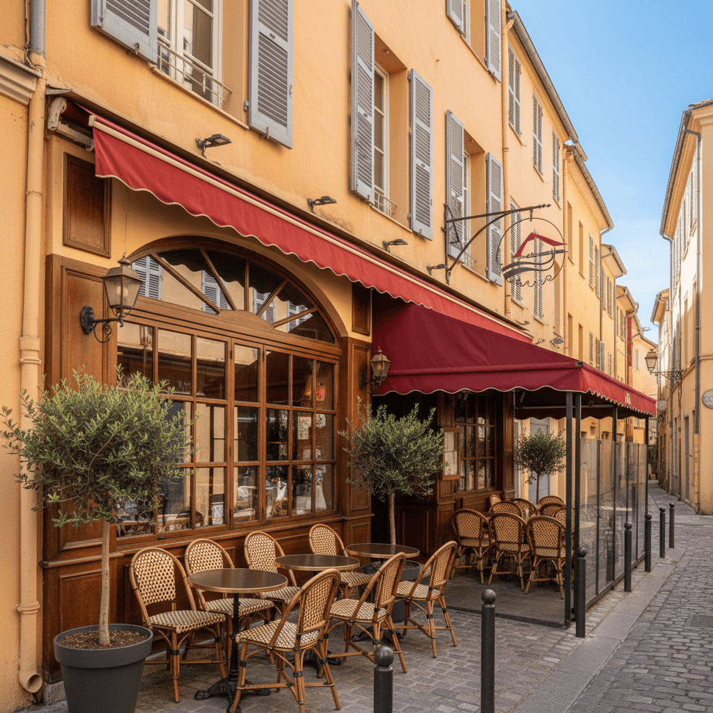 Restaurant 55m² à Nice : terrasse - licence IV