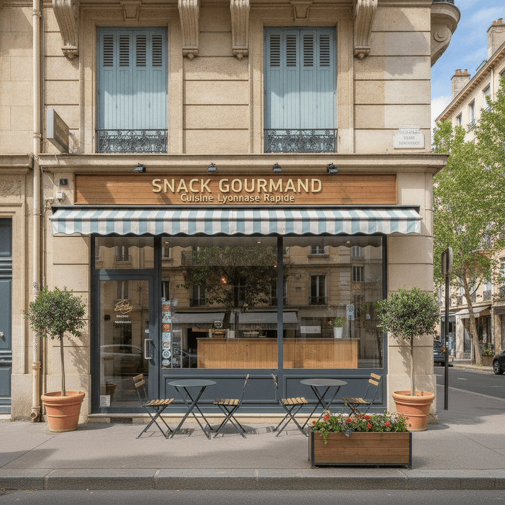 Snack 20 couverts à Lyon : extraction