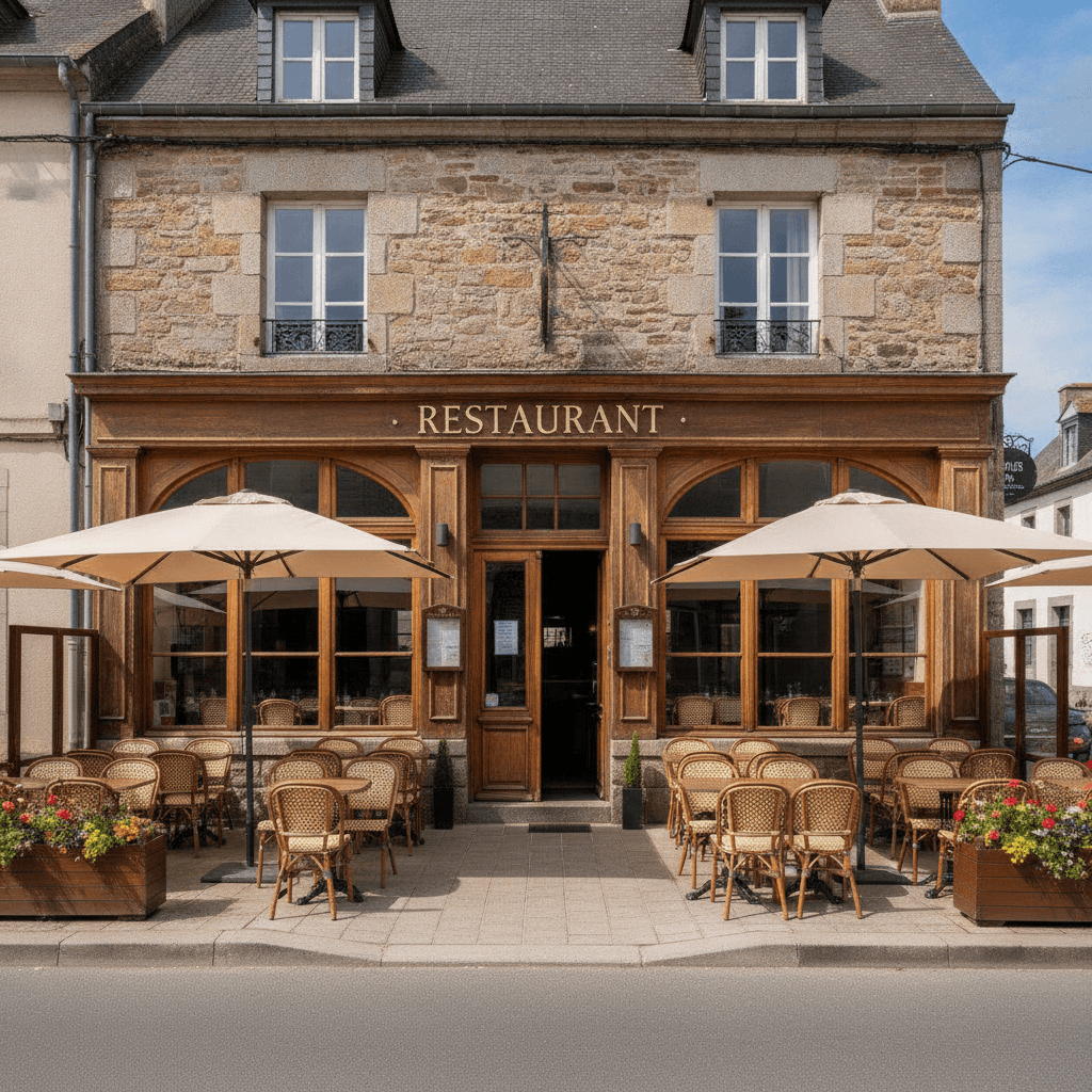 Restaurant 140m² à Landerneau : terrasse - licence IV
