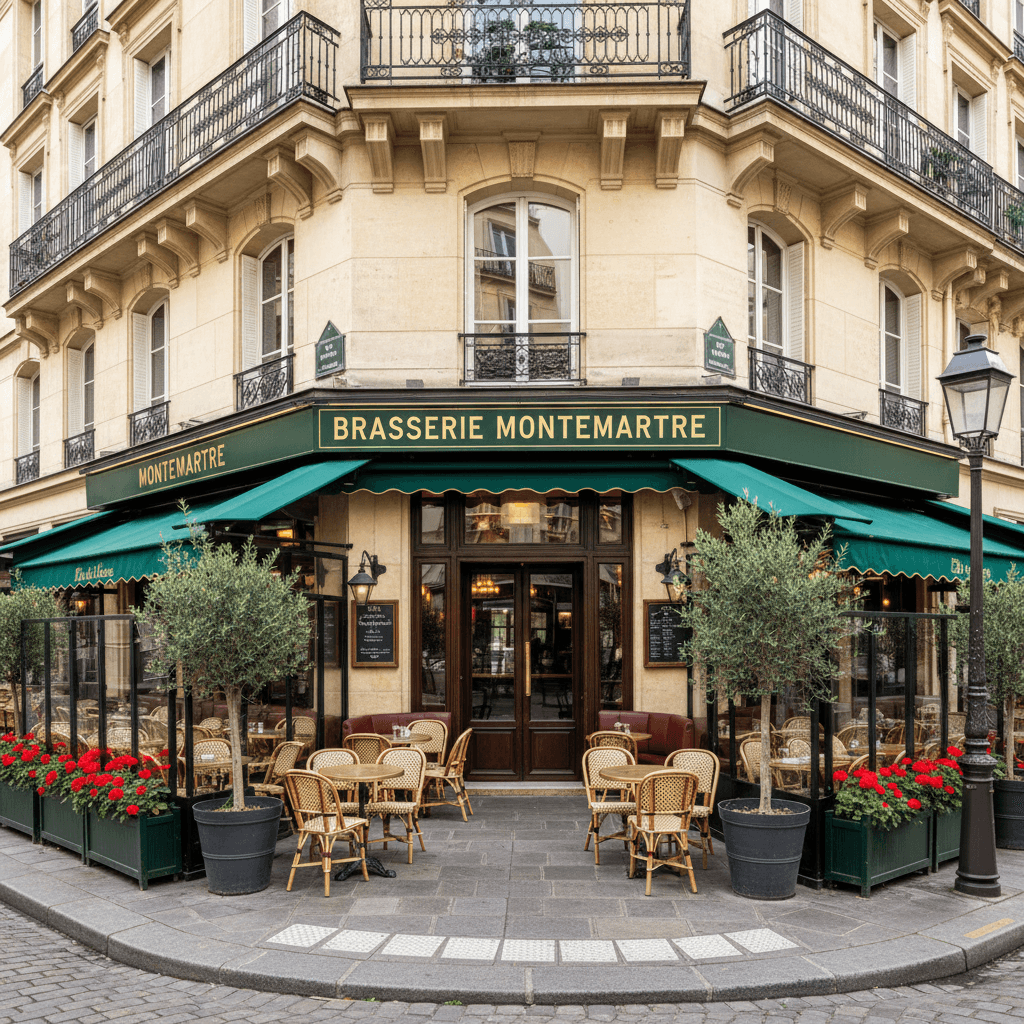 Bar-brasserie 140 couverts à Paris : terrasse - licence IV