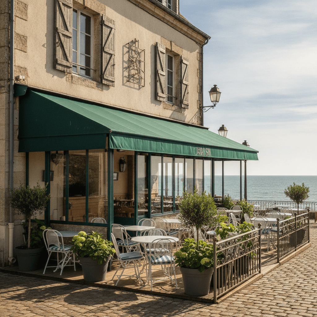 Restaurant 480m² à Le Crotoy : terrasse - licence IV