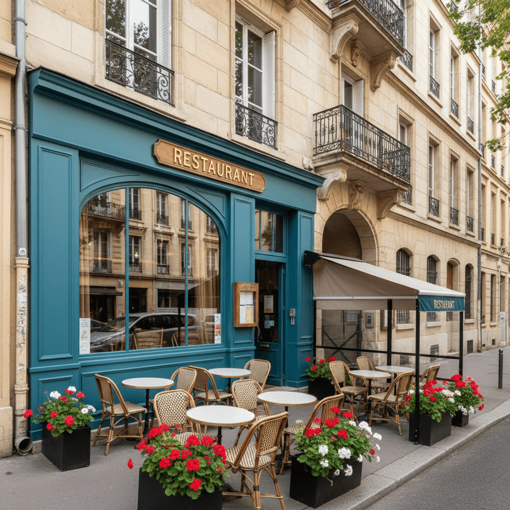 Restaurant 120m² à Lyon : terrasse - extraction