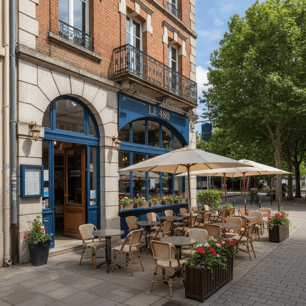 Restaurant 480m² à Amiens : terrasse - licence IV