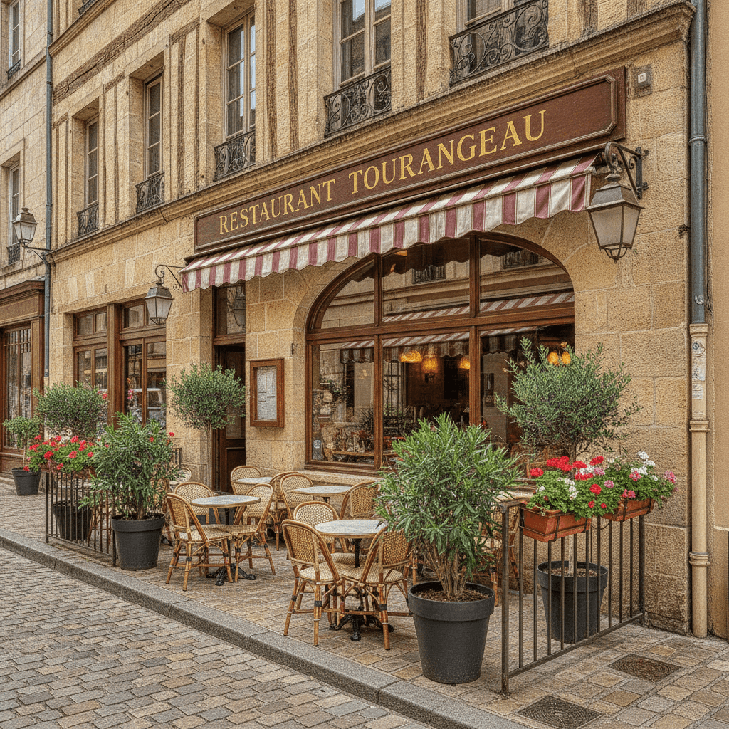 Restaurant à Tours : terrasse - extraction