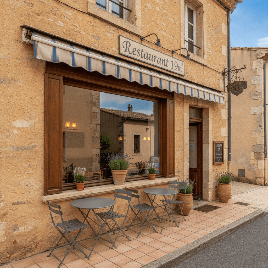 Restaurant 19m² à Vaucluse : terrasse - licence IV