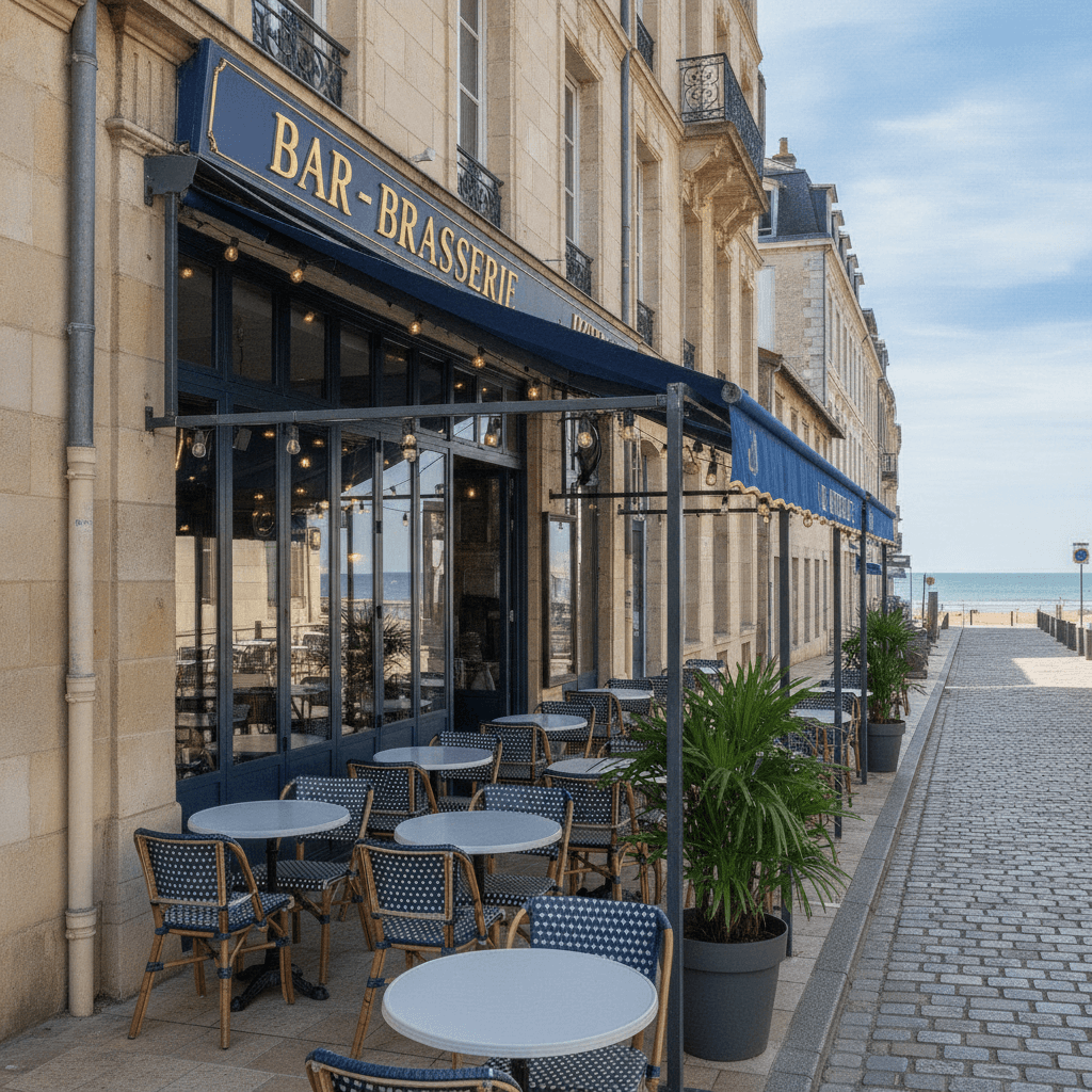 Bar-brasserie à La Roche-Sur-Yon : terrasse - licence IV